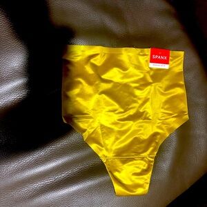 NWT Spanx Shaping Satin thong in Dijon color